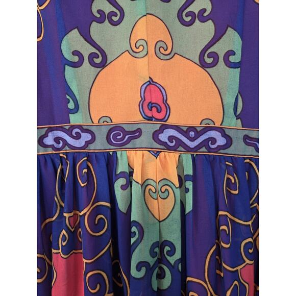 Modcloth Boho Mandala Print Vibrant Colors Sleeveless Maxi Dress, Women's Medium - Picture 12 of 14